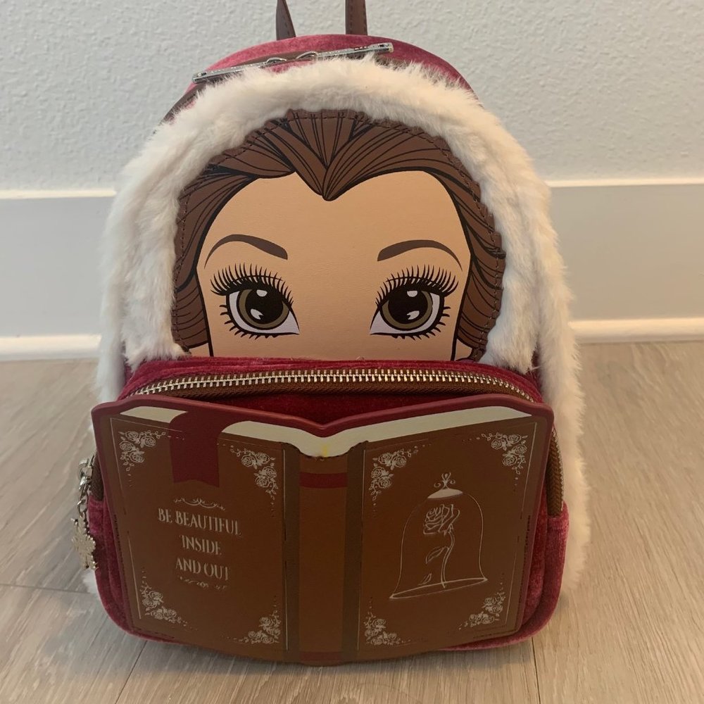 Loungefly Disney Belle Winter Mini Backpack